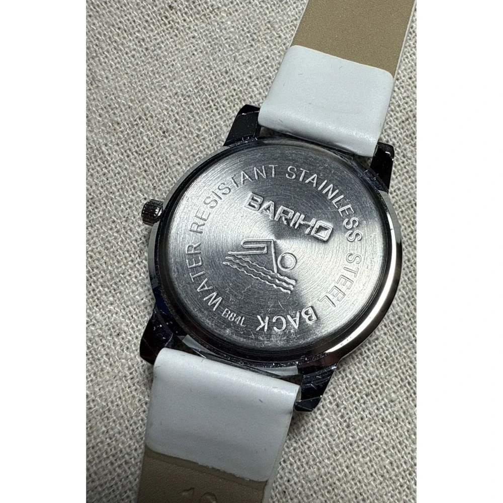 Mickey‎ Mouse Bariho Stainless Steel Watch New with white 8